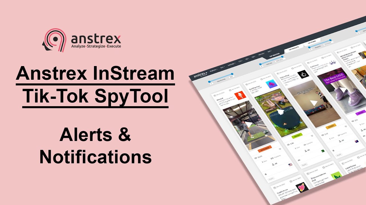 Anstrex In-stream Tik-Tok Spy Tool Tutorial - Setting up Alerts