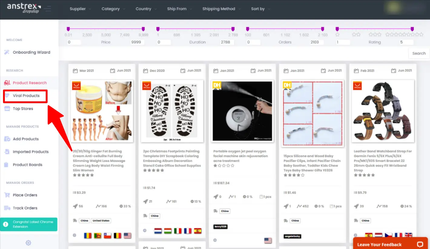 Viral Hot Products Feed Explain By Anstrex Dropship